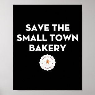 Save The Small Town Kery Gingerbread Christmas Coo Poster