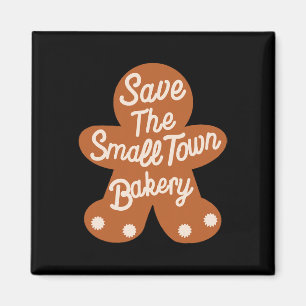 Save The Small Xmas Town Kery Gingerbread Christma Magnet