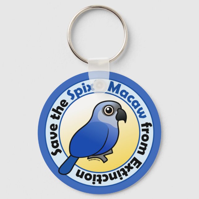 Save the Spix's Macaw Keychain (Front)