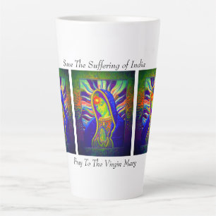 Save The Suffering of India Latte Mug
