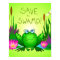 Save the Swamp Twitchy the Frog Dragonflies Green