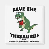 Save The Thesaurus Dinosaur