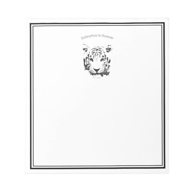 Save the Tiger Notepad (Front)