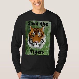 Save The Tigers Animal Conservation Endangered Spe T-Shirt