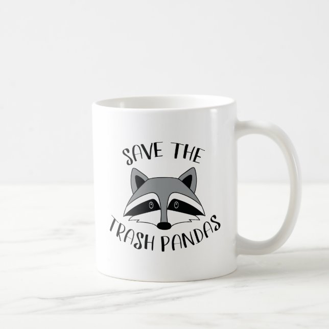 Save The Trash Pandas Coffee Mug (Right)
