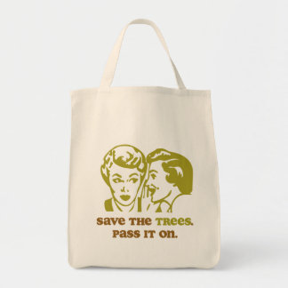 Save the Trees Accent Tote Bag