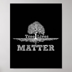 Save The Trees Tree Lives Problem National Earth-d Poster