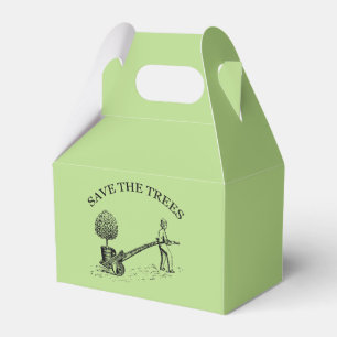 Save the Trees Vintage Illustration Favour Box 2