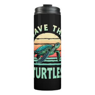 Save The Turtles Animal Turtle Pet Lover (1) Thermal Tumbler