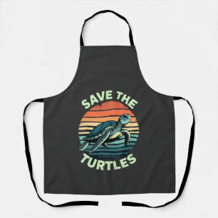 Save The Turtles Animal Turtle Pet Lover (2) Apron