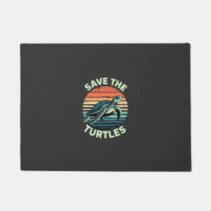 Save The Turtles Animal Turtle Pet Lover (2) Doormat