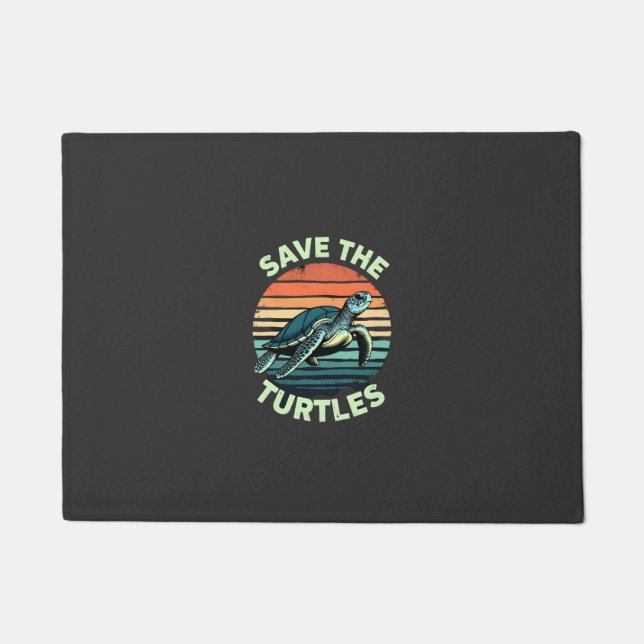 Save The Turtles Animal Turtle Pet Lover (2) Doormat (Front)