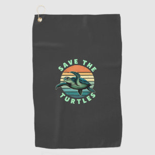 Save The Turtles Animal Turtle Pet Lover (3) Golf Towel
