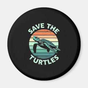 Save The Turtles Animal Turtle Pet Lover (4) Magnet
