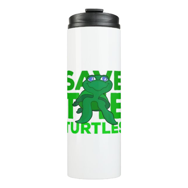 Save The Turtles Thermal Tumbler (Front)