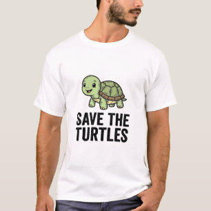 Save The Turtles Vintage Turtle Conservation Shirt