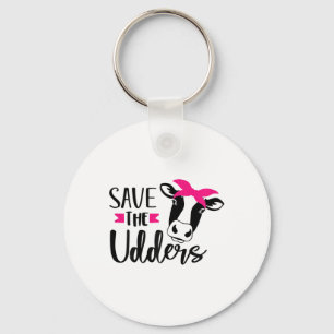 Save The Udders Breast Cancer Awareness Key Ring