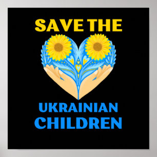 save the ukrainian children poster
