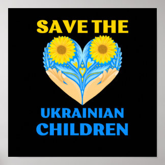 save the ukrainian children poster