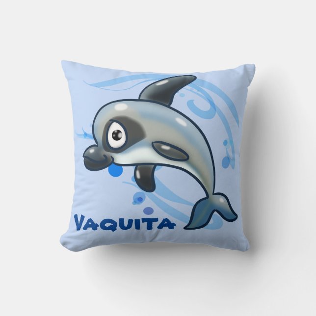 Save The Vaquita! Cushion (Front)