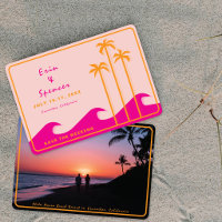 Save the Weekend Destination Tropical Wedding