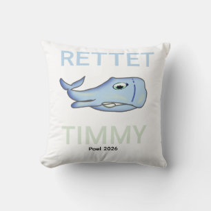 save the whale cushion