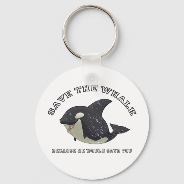 "Save the Whale" Keychain (Front)