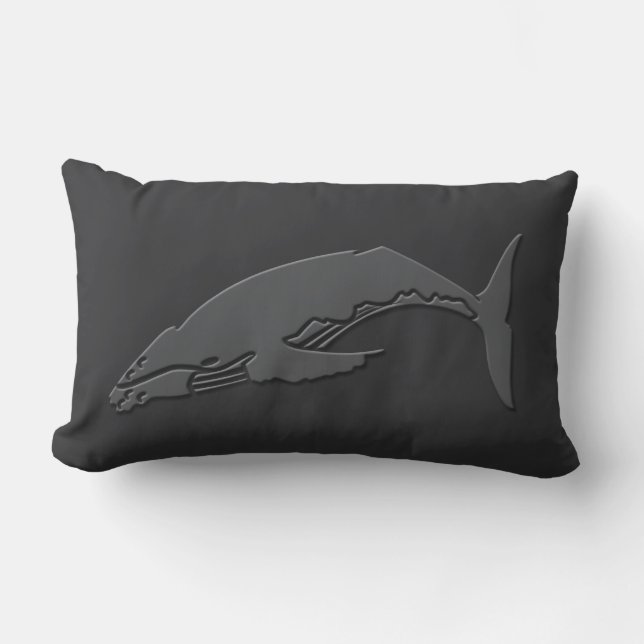 Save the Whales #3 Lumbar Cushion (Front)