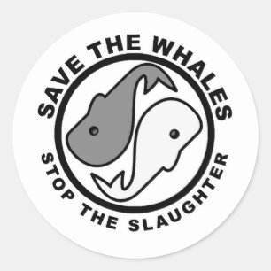 Save the Whales - Animal Rights Classic Round Sticker