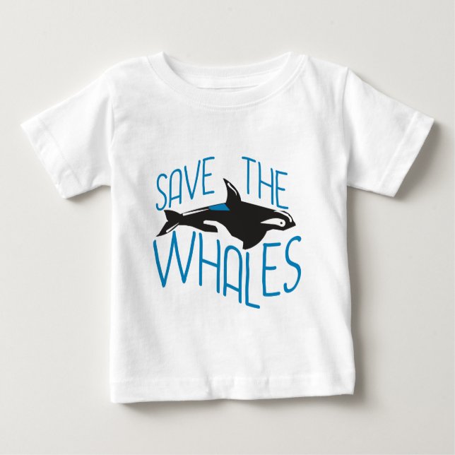 Save the Whales Baby T-Shirt (Front)