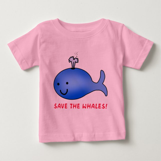Save the Whales! Baby T-Shirt (Front)