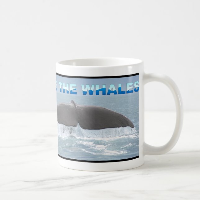 Save the Whales Coffee Mug (Right)
