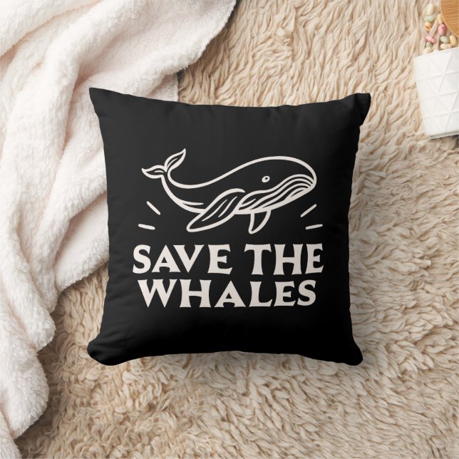 Save the whales cushion (Blanket)