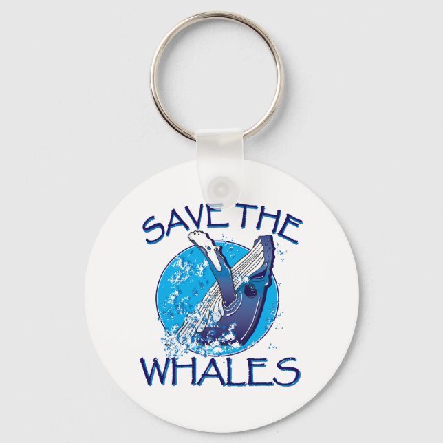 Save the Whales Key Ring (Front)