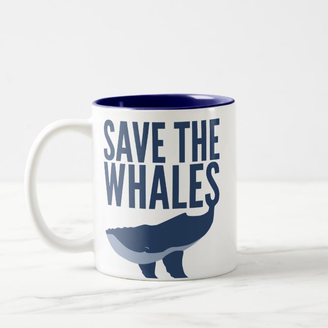 Save the Whales Mug (Left)
