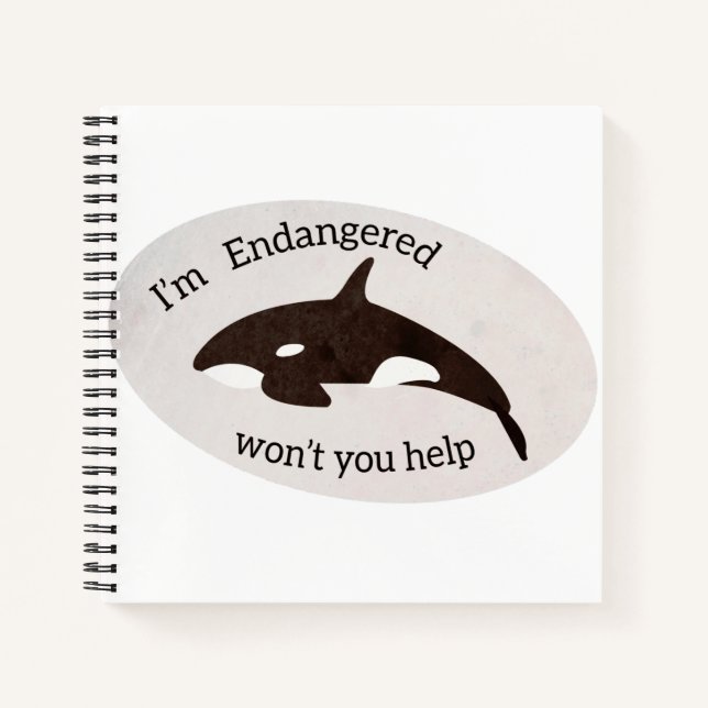 Save the Whales Notebook (Front)