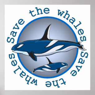Save the Whales Poster