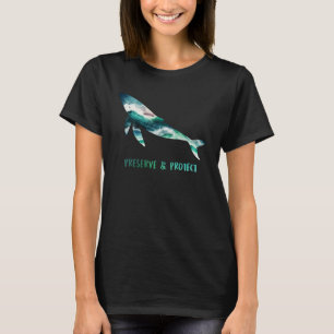 Save the Whales protected species Ocean Awareness T-Shirt