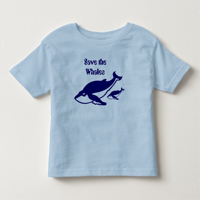 Save the Whales Toddler T-Shirt (Front)