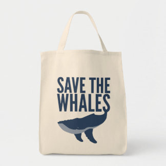 Save the Whales Tote Bag