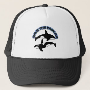 SAVE THE WHALES TRUCKER HAT