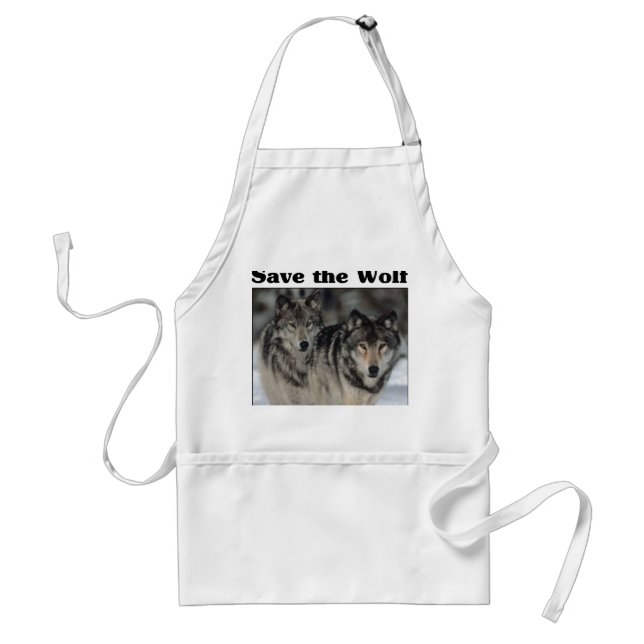 Save the Wolf Standard Apron (Front)