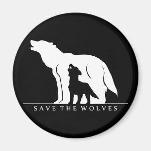 Save the Wolves Magnet