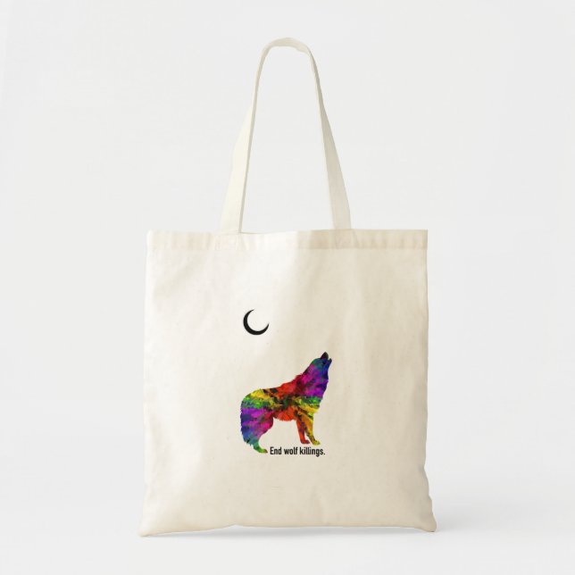 Save The Wolves Tote Bag (Front)