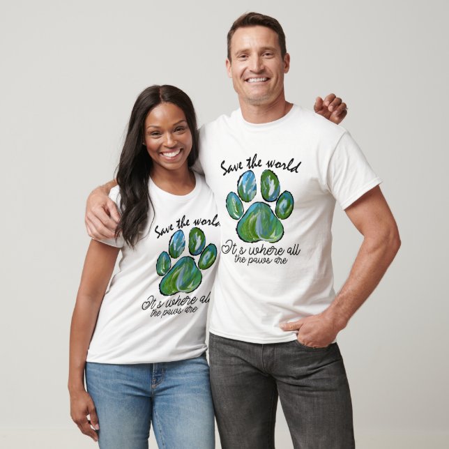 Save The World Earth Day T-Shirt (Unisex)