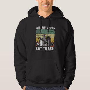Save The World Eat Trash Gang Rat Skunk Racoon Hoodie