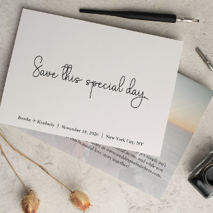 Save This Special Day Modern Photo The Date