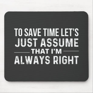 save time mouse pad