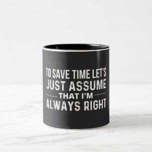 save time Two-Tone coffee mug