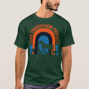 Save Transform Protect black by el mehdi T-Shirt